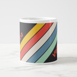 Vintage Midnattsränder med namn Jumbo Mugg