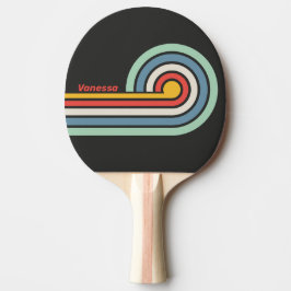Vintage Midnattsränder med Namn Pingisracket