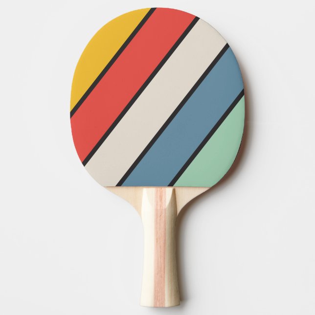 Vintage Midnight Fettremsad Pingisracket (Framsidan)
