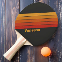 Vintage Midnight Sunset Randig med namn