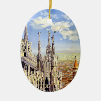 Vintage Milano Julgransprydnad Keramik