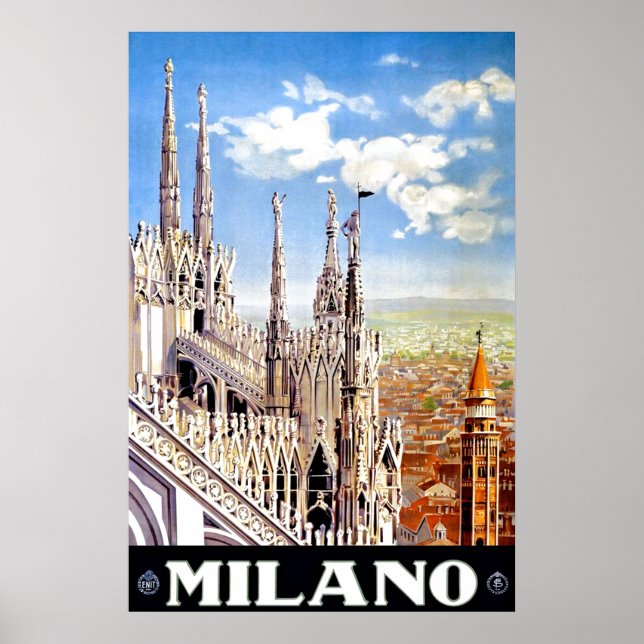 Vintage Milano Resa Unikt Tryckt Affisch (Framsidan)