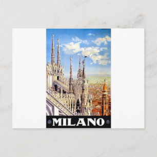 Vintage Milano Resa Vykort