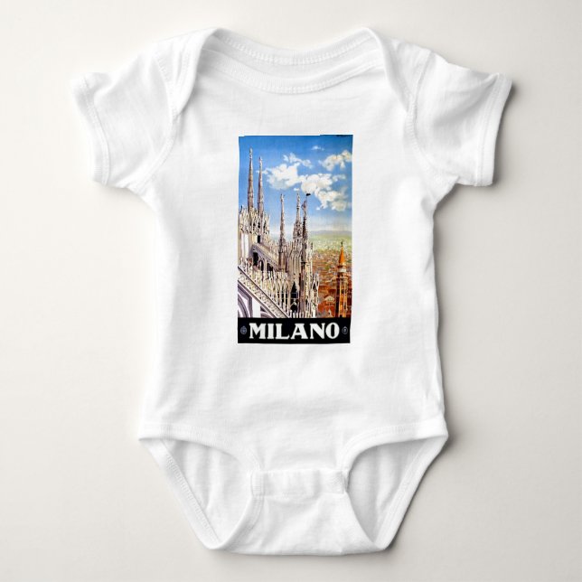Vintage Milano Travel Tee Shirt (Framsida)
