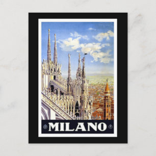 Vintage Milano Vykort