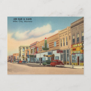 Vintage, Miles City, Montana Vykort