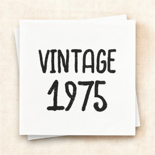 Vintage Milestone Birthday Keepsak Pappersservett