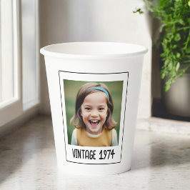 Vintage Milestone Birthday Photo Keepsak