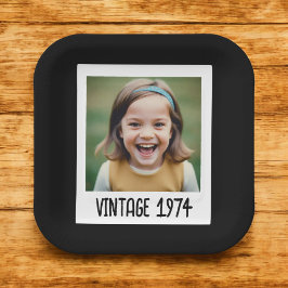 Vintage Milestone Birthday Photo Keepsak