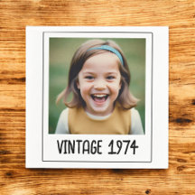 Vintage Milestone Birthday Photo Keepsak
