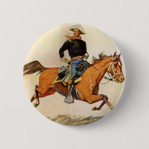 Vintage Militär, Kavalry Officer av Remington Knapp