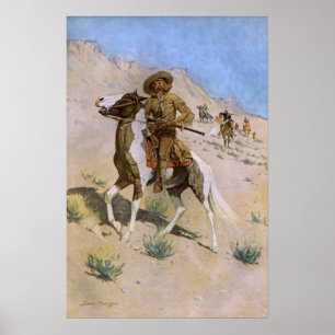 Vintage Military Cowboys, The Scout av Remington Poster