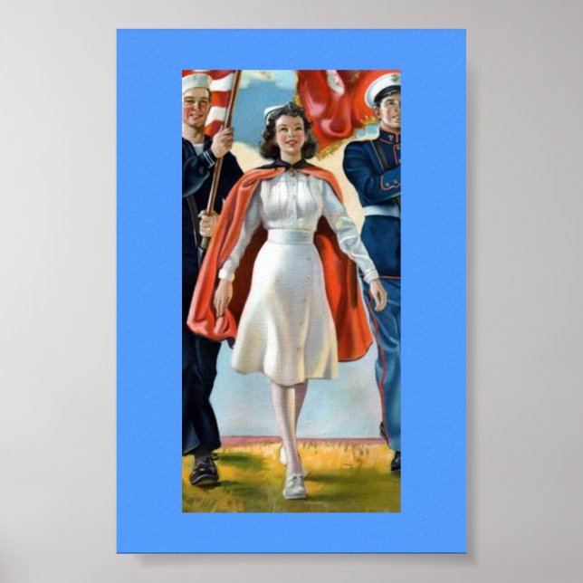 Vintage Military Nurse, Poster (Framsidan)