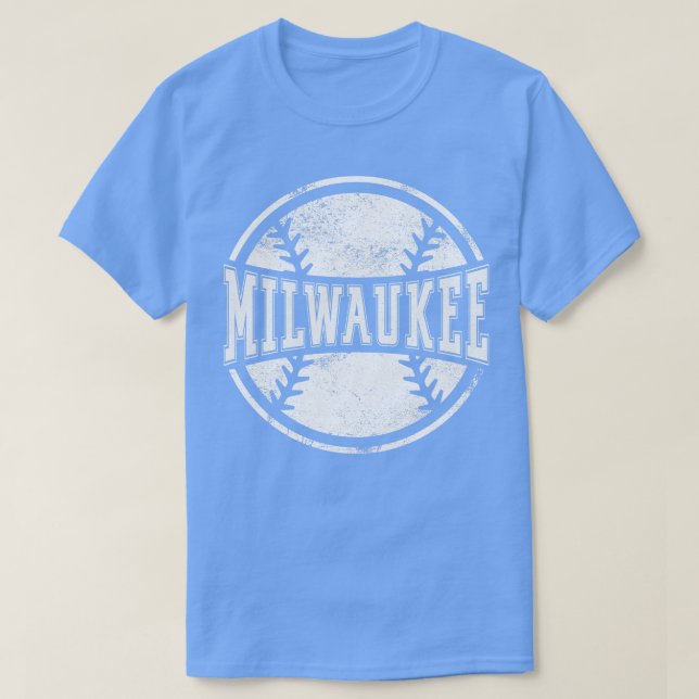Vintage Milwaukee Baseball Team Gift T Shirt (Design framsida)