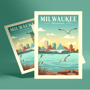 Vintage Milwaukee Wisconsin Vykort
