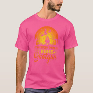 Vintage Min Australiensiska Schäferhund Ride Shotg T Shirt