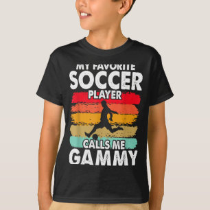 Vintage Min Favoritfotbollsspelare Kallar Mig Gamm T Shirt