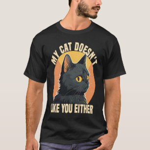 Vintage min katt inte gillar dig heller t shirt