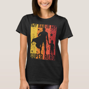 Vintage Min Pappa är min Toppen Hero Retro Pappa s T Shirt