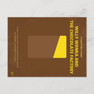 Vintage Min Willy Wonka Och Chokladfabriken Meddelande Vykort