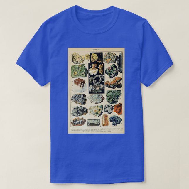 Vintage Minerals Sten Geology T Shirt (Design framsida)