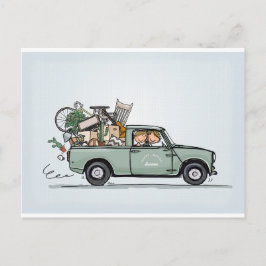 Vintage Mini Pickup Vykort