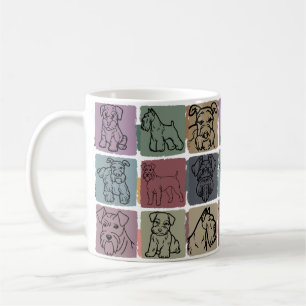 Vintage Miniatyr Schnauzer Retro Hundägare Present Kaffemugg
