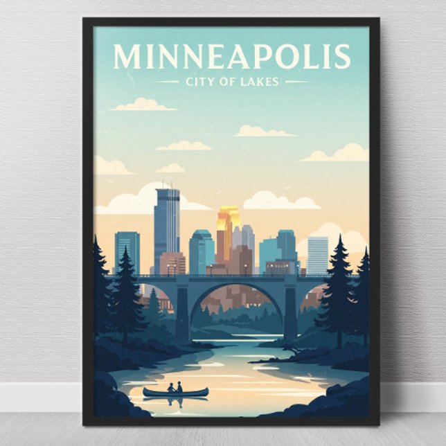 Vintage Minneapolis Poster (Skapare uppladdad)