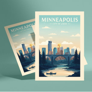 Vintage Minneapolis Vykort
