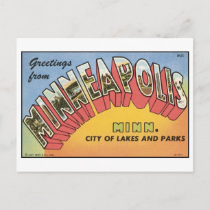Vintage Minneapolis vykort