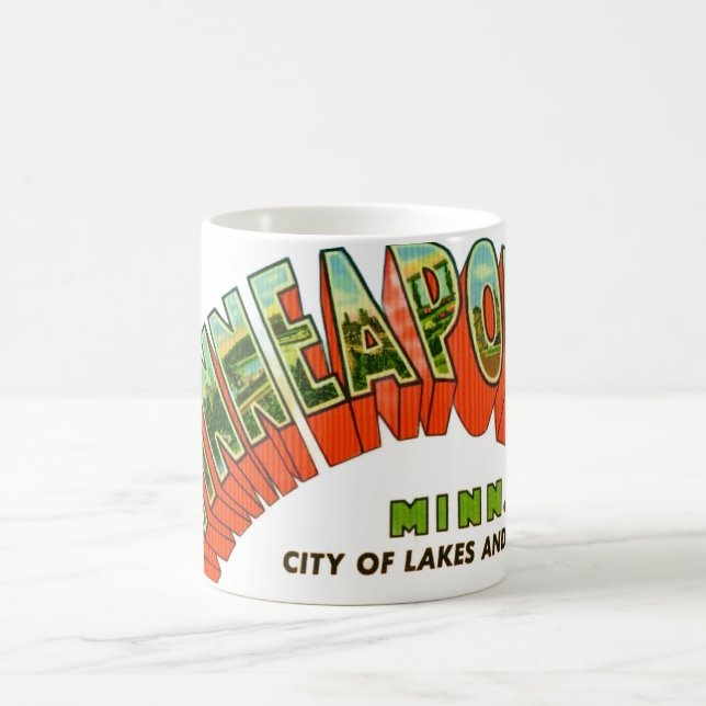 Vintage Minneapolis vykort Kaffemugg (Center)