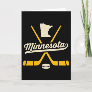 Vintage Minnesota ishockeyklubbor Sport Team Fa Kort