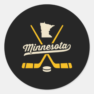 Vintage Minnesota ishockeyklubbor Sport Team Fa Runt Klistermärke