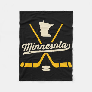 Vintage Minnesota ishockeyklubbor Sportlag present Fleecefilt