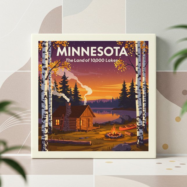 Vintage Minnesota Kakelplatta (Skapare uppladdad)