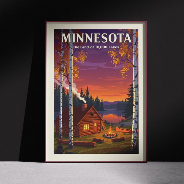 Vintage Minnesota Poster (Skapare uppladdad)