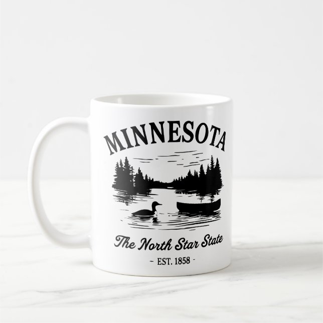 Vintage Minnesota Travel Kaffemugg (Vänster)