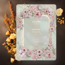 Vintage Mint Peony Bröllop