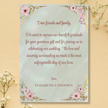 Vintage Mint Peony - tackkort