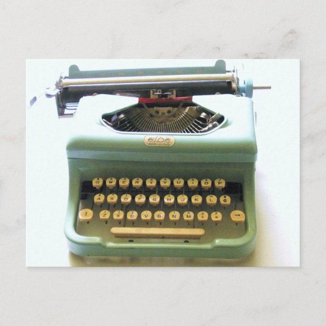 Vintage Mint-skrivmaskin Vykort (Framsida)