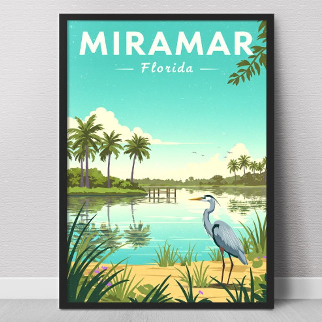 Vintage Miramar Florida Poster (Skapare uppladdad)