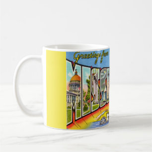 Vintage Mississippi Hälsningar Kaffemugg