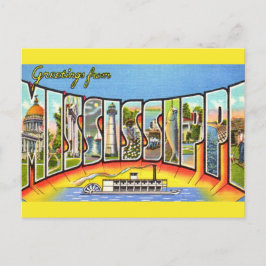 Vintage Mississippi Hälsningar  Vykort