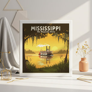 Vintage Mississippi Kakelplatta