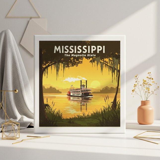 Vintage Mississippi Kakelplatta (Skapare uppladdad)