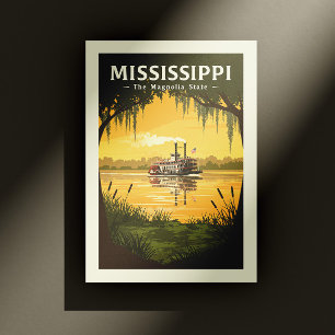 Vintage Mississippi Vykort