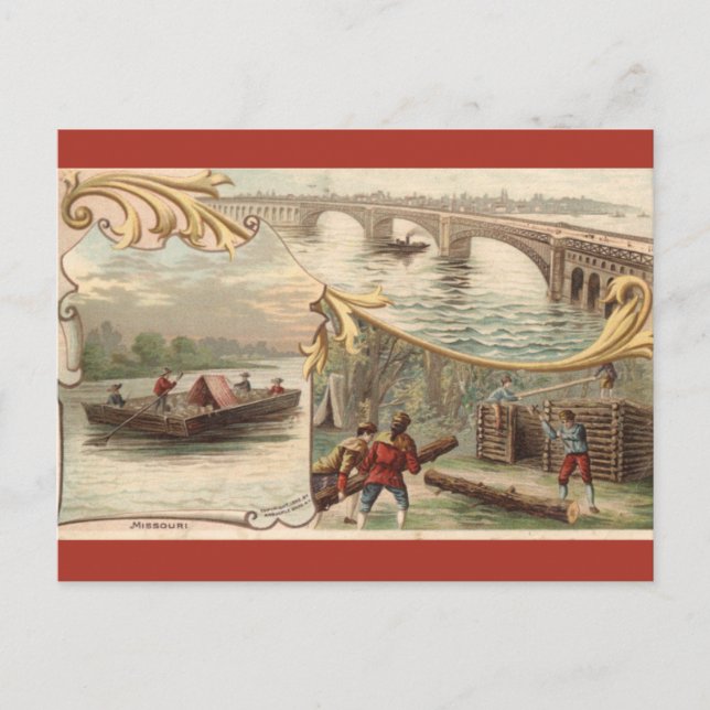 Vintage Missouri Vykort (Framsida)