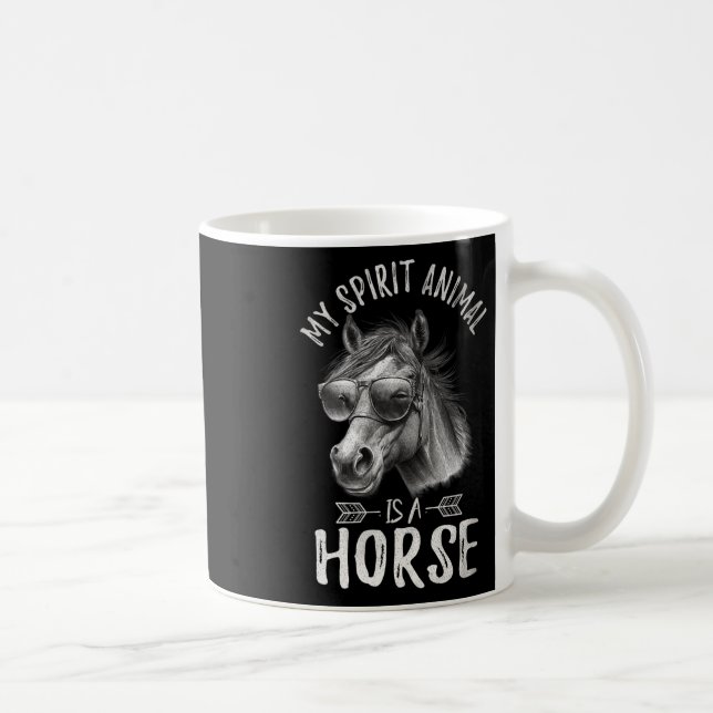 Vintage mitt andningsdjur är ett häst kaffemugg (Höger)