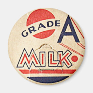 Vintage, Mjölk hörn Magnet