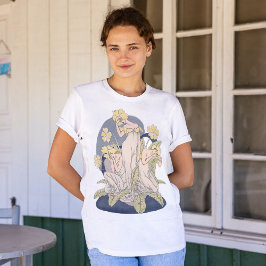 Vintage Mjölkblommiga Valentineser Gåvor för Tonår T Shirt